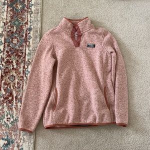 Heather pink LL Bean sweatshirt